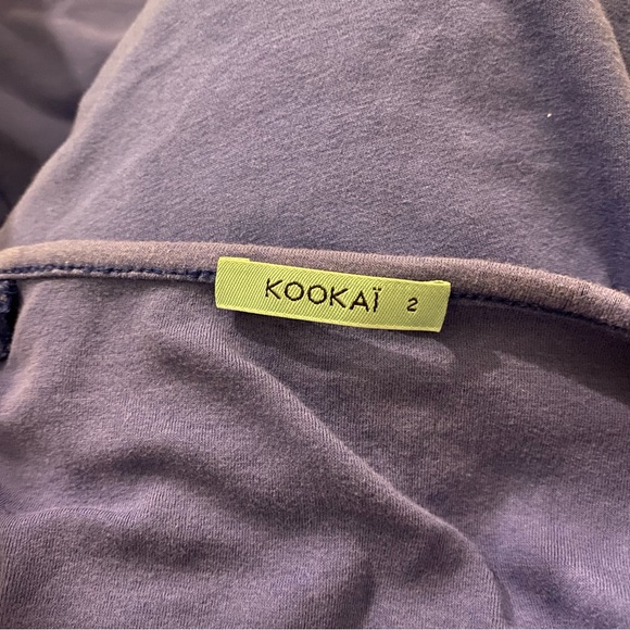 KOOKAI Blue Blouse with Strappy Cut Out Sleeves Size 1 - Picture 5 of 5